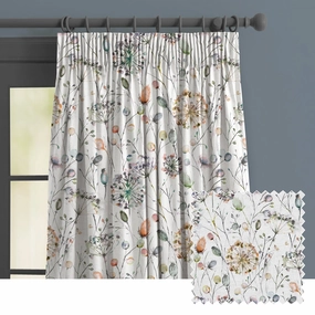 Boronia Ann Printed Made to Measure Curtains Coralbedding sets ,throw blankets 