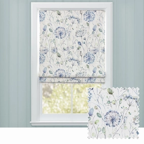 Boronia Printed Cotton Made to Measure Roman Blinds Crocus/Creambedding sets ,throw blankets 