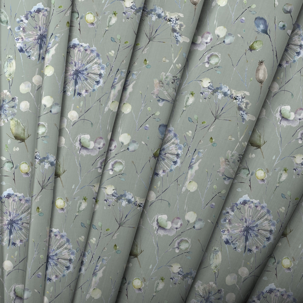 Boronia Printed Cotton Made to Measure Roman Blinds Crocus/Willow