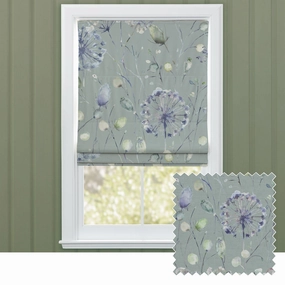 Boronia Printed Cotton Made to Measure Roman Blinds Crocus/Willowbedding sets ,throw blankets 