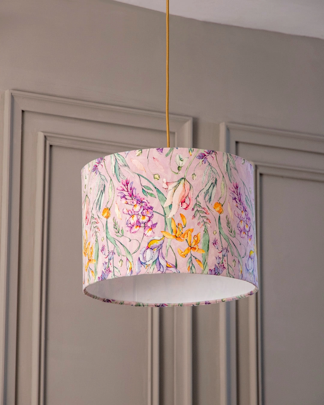 Botanical Majesty Round Shade Pendant Light