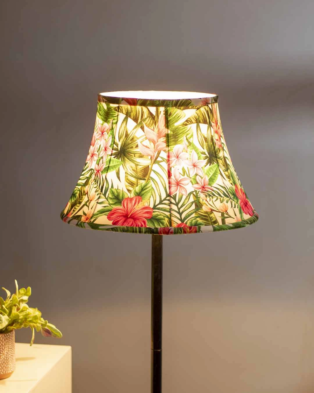 Botanical Printed Cotton  Empire Lamp Shade - Large
