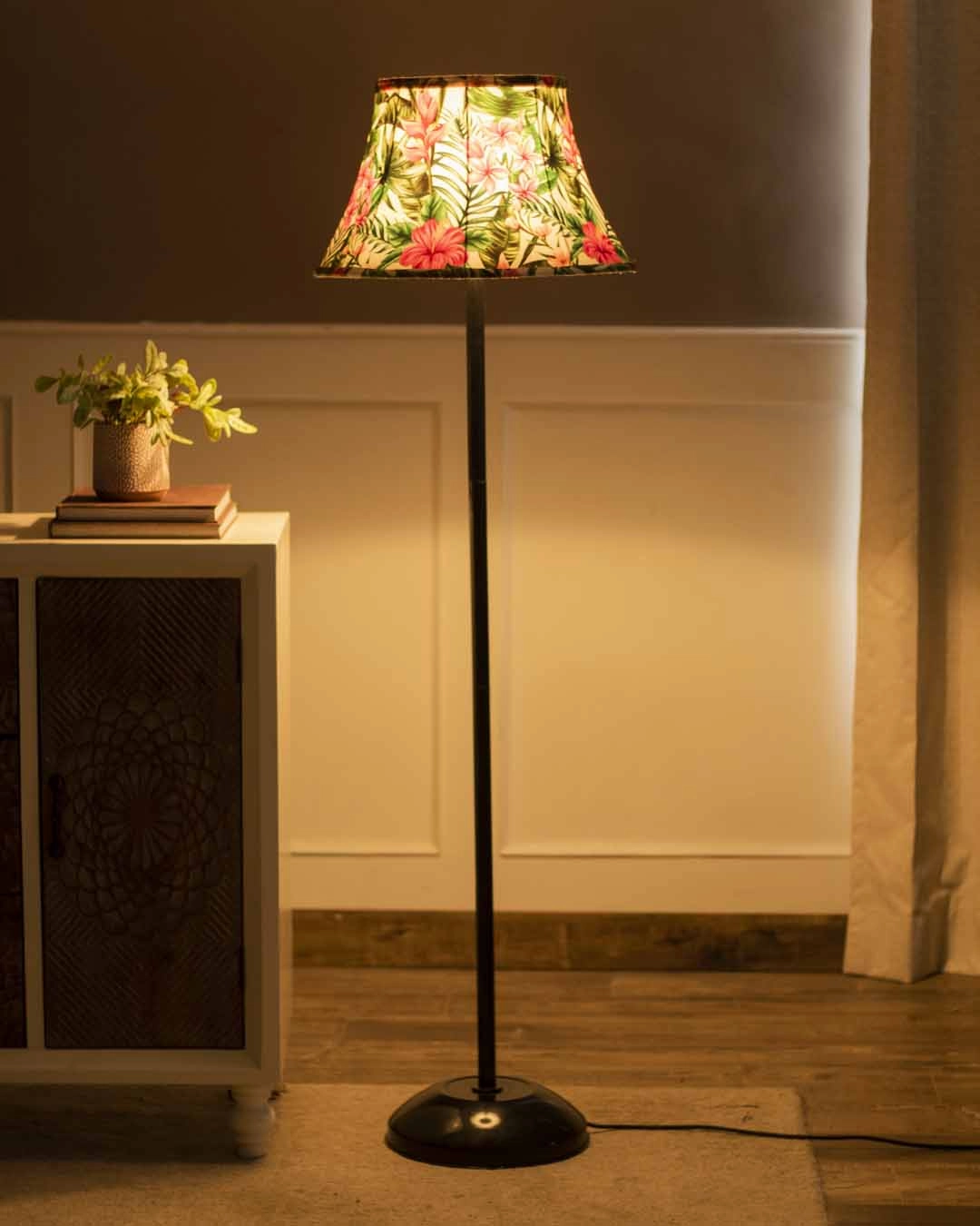 Botanical Printed Cotton  Empire Lamp Shade - Large
