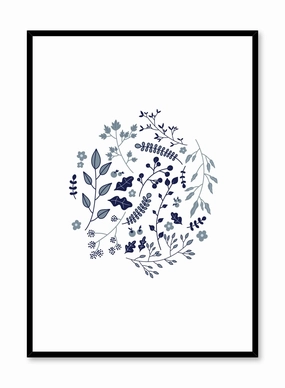 Botanicals in Blue, Posterpop culture themed posters