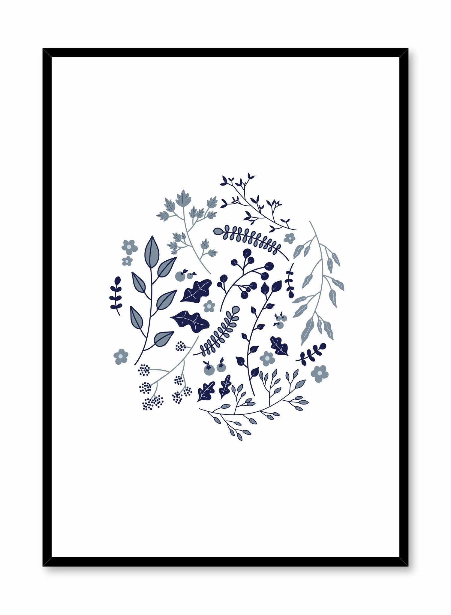 Botanicals in Blue, Posterpop culture themed posters