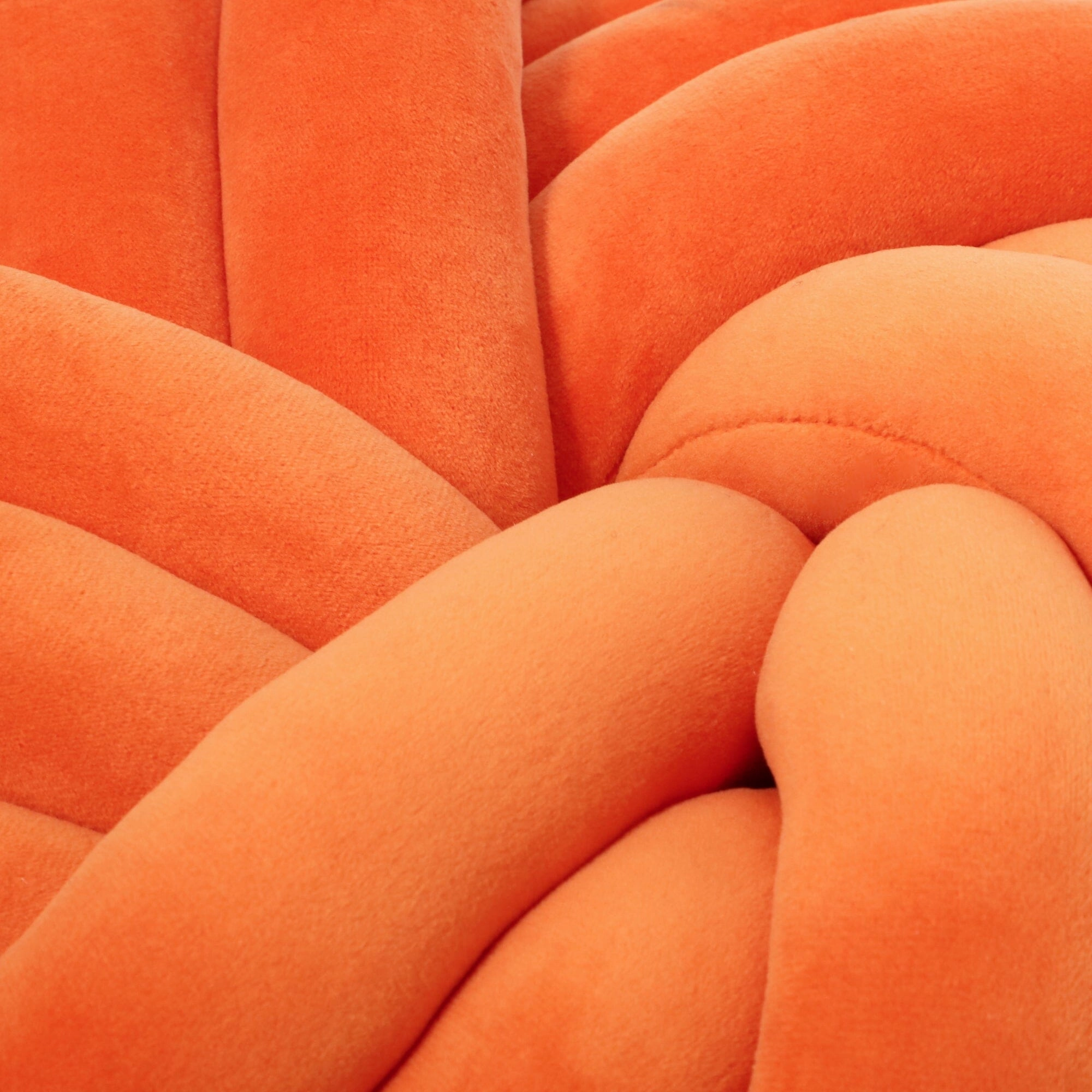 Braid Cushion Twist Orange