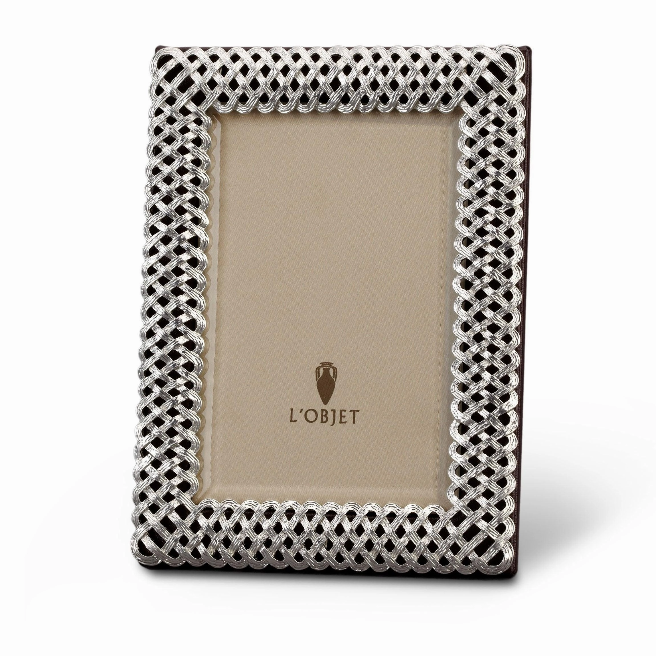 Braid Frame - Platinumdecorative photo frame ,personalized photo frame 
