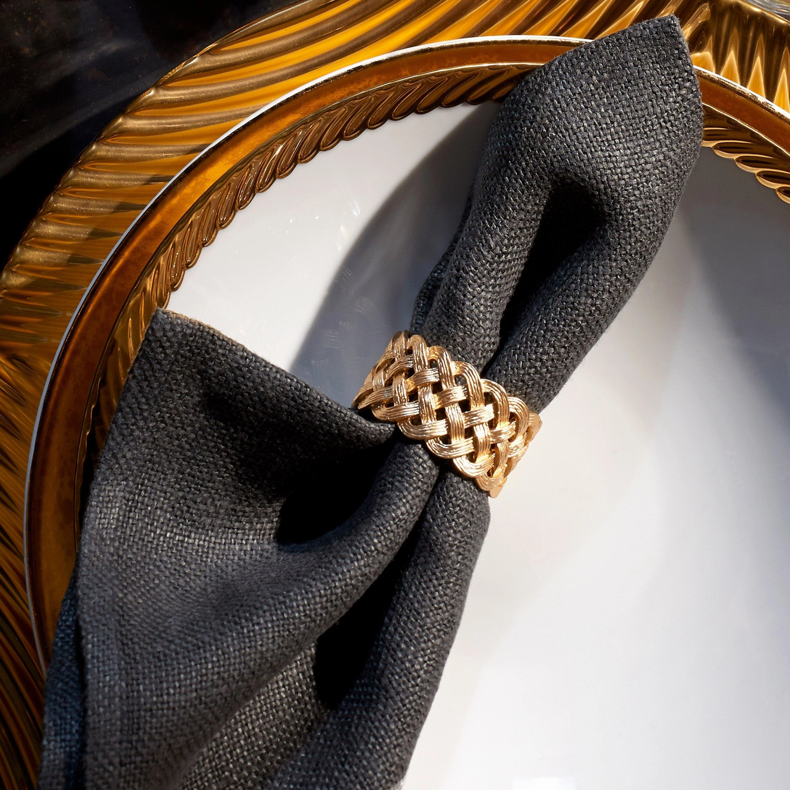 Braid Napkin Jewels (Set of 4)