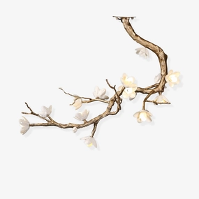 Brass Flower Branch Chandelierrustic chandelier,bedroom chandelier 