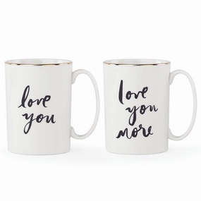 Bridal Party "Love You" 2-Piece Mug Setmodern kitchen decor ,kitchen dinner set ,dinnerware 