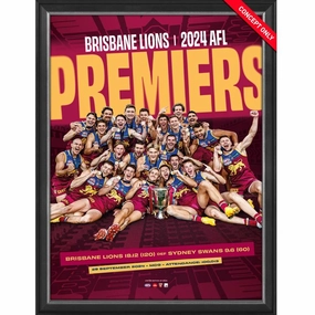 Brisbane Lions 2024 Premiers Sportsprinthandmade souvenirs