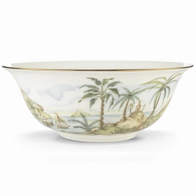 British Colonial Large Serving Bowlsummer decor ,outdoor summer decor 