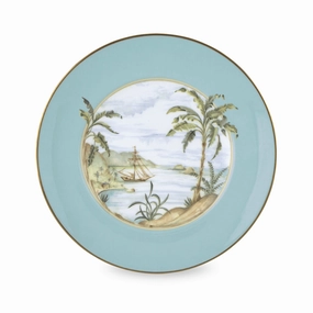 British Colonial Tradewind Accent Platesummer decor ,outdoor summer decor 