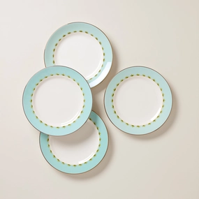 British Colonial Tradewind Dinner Plates - Set of 4summer decor ,outdoor summer decor 