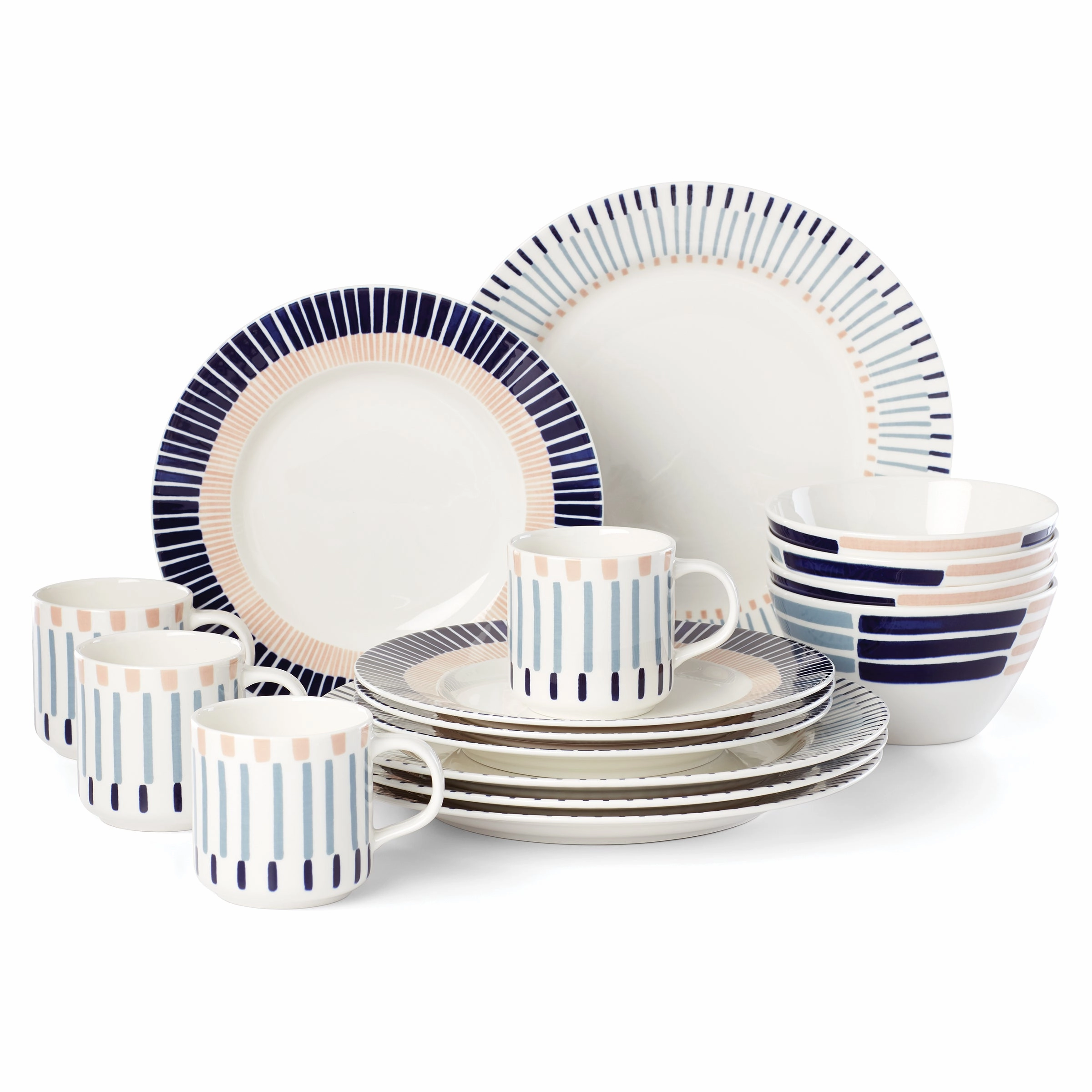Brook Lane 16-Piece Dinnerware Set