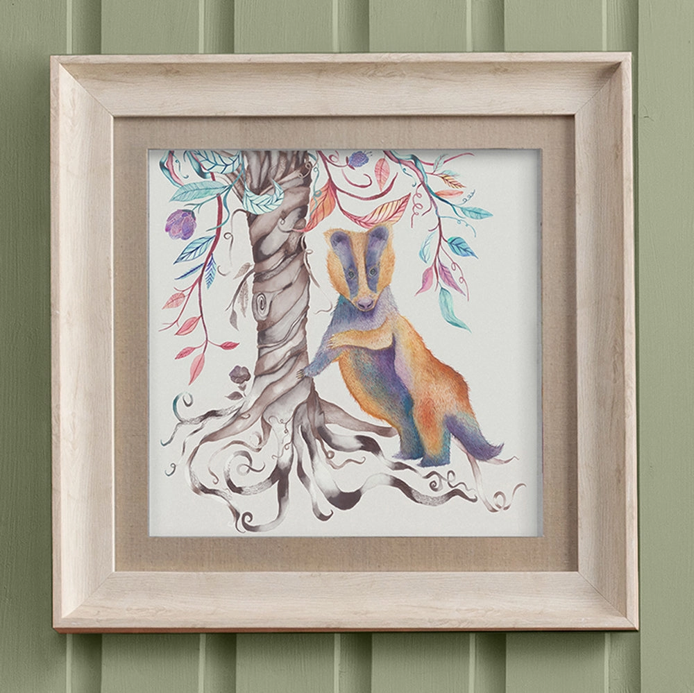 Brucie Badger Framed Print Birchmodern home decor ,home decor for bedroom 