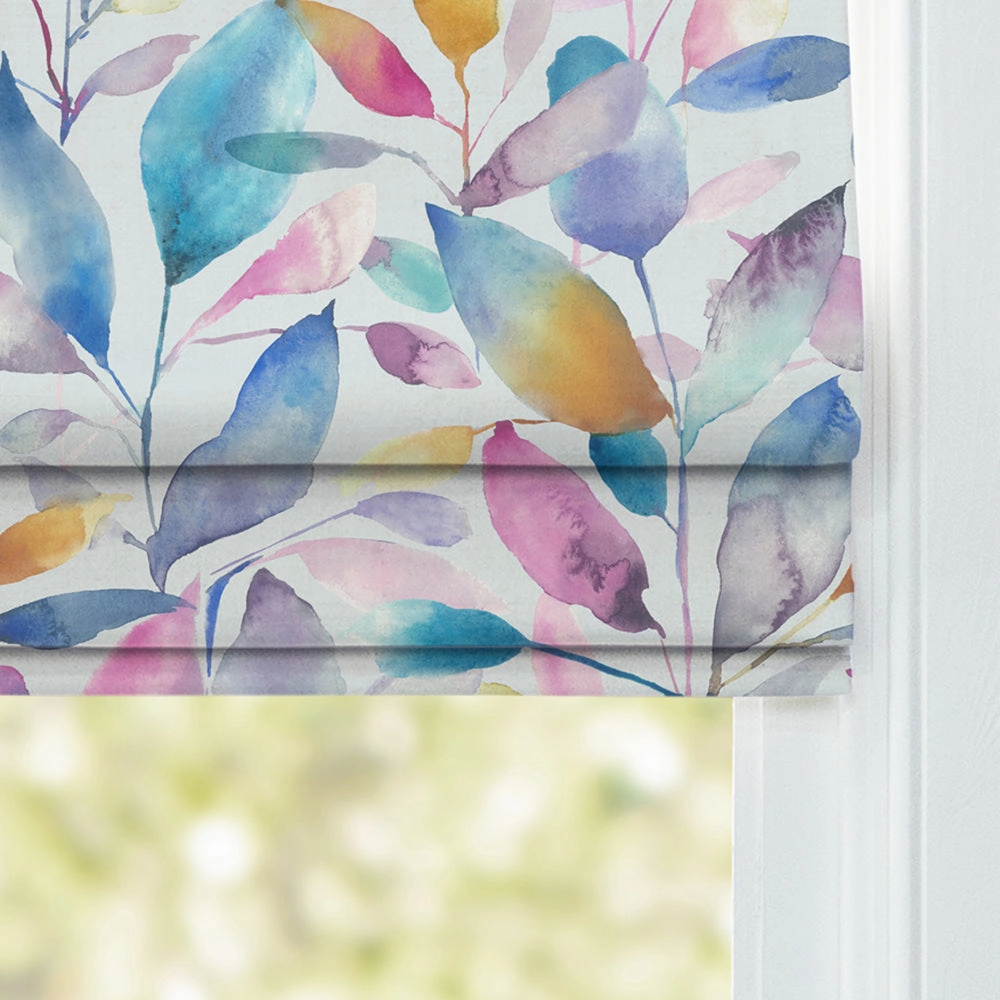Brympton Printed Cotton Made to Measure Roman Blinds Cream