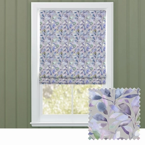 Brympton Printed Cotton Made to Measure Roman Blinds Heather Stonebedding sets ,throw blankets 