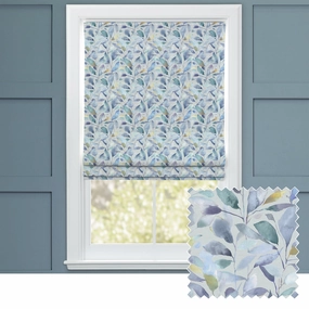 Brympton Printed Cotton Made to Measure Roman Blinds Pacificbedding sets ,throw blankets 