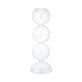 Bubble Glass Flower Vase Medium Clearnordic minimalist vase