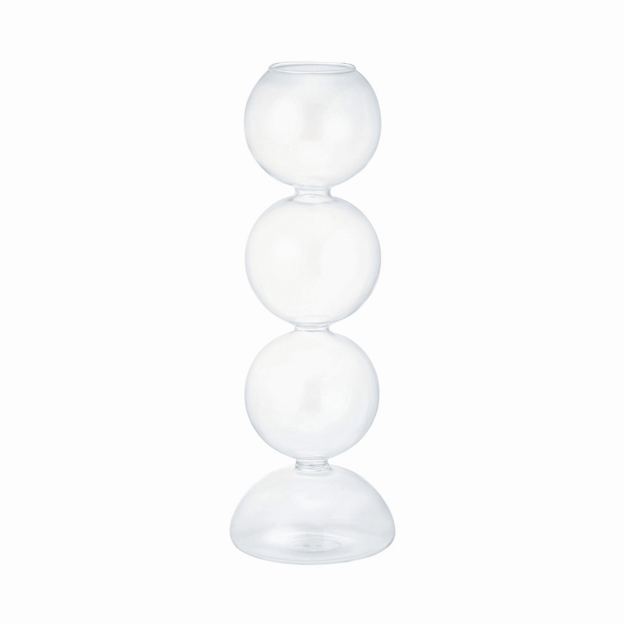Bubble Glass Flower Vase Medium Clearnordic minimalist vase