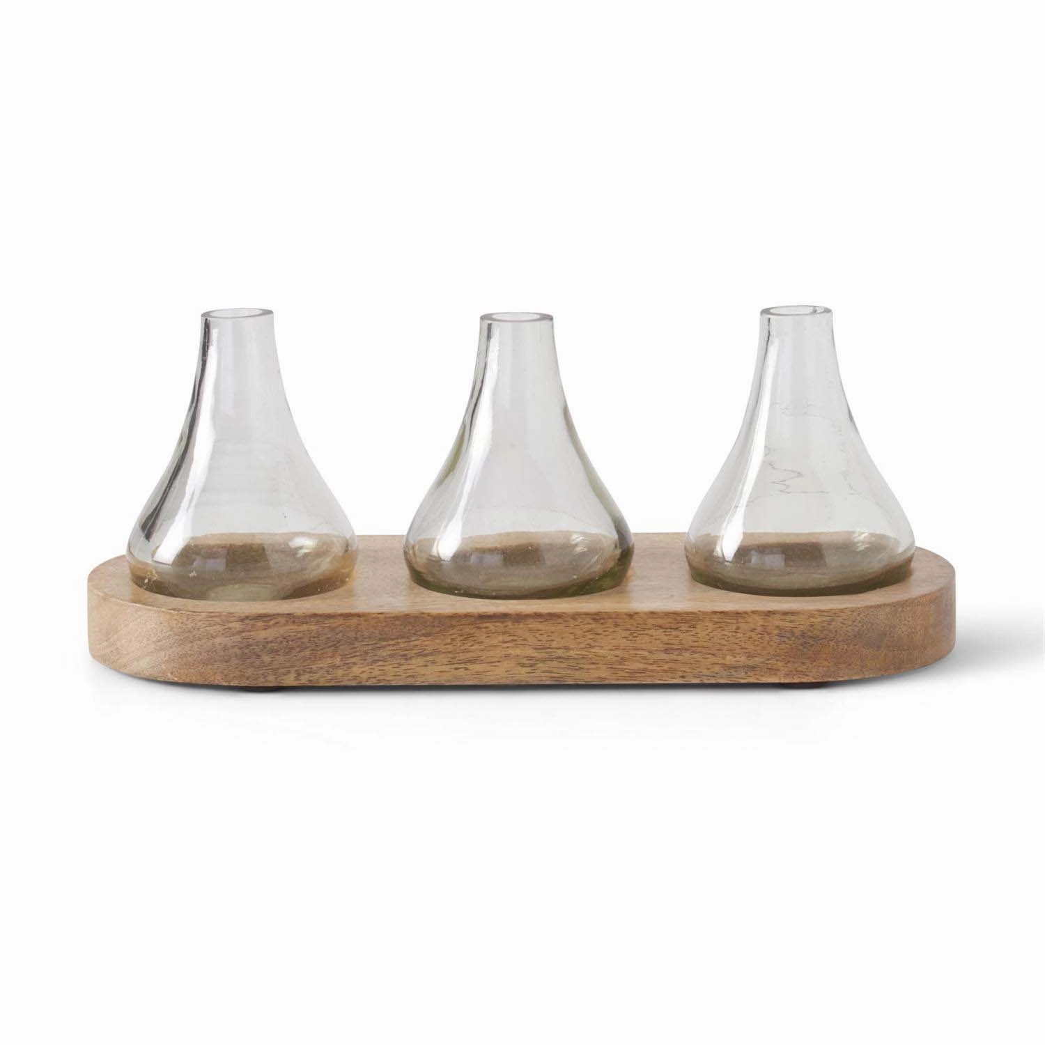 Budvases On Wood Tray - Set of 3nordic style desktop ornaments