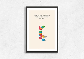 Build Your Tomorrow 1modern abstract painting decor