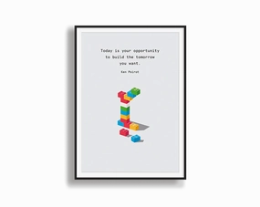 Build Your Tomorrow 2modern abstract painting decor