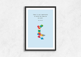 Build Your Tomorrow 4modern abstract painting decor