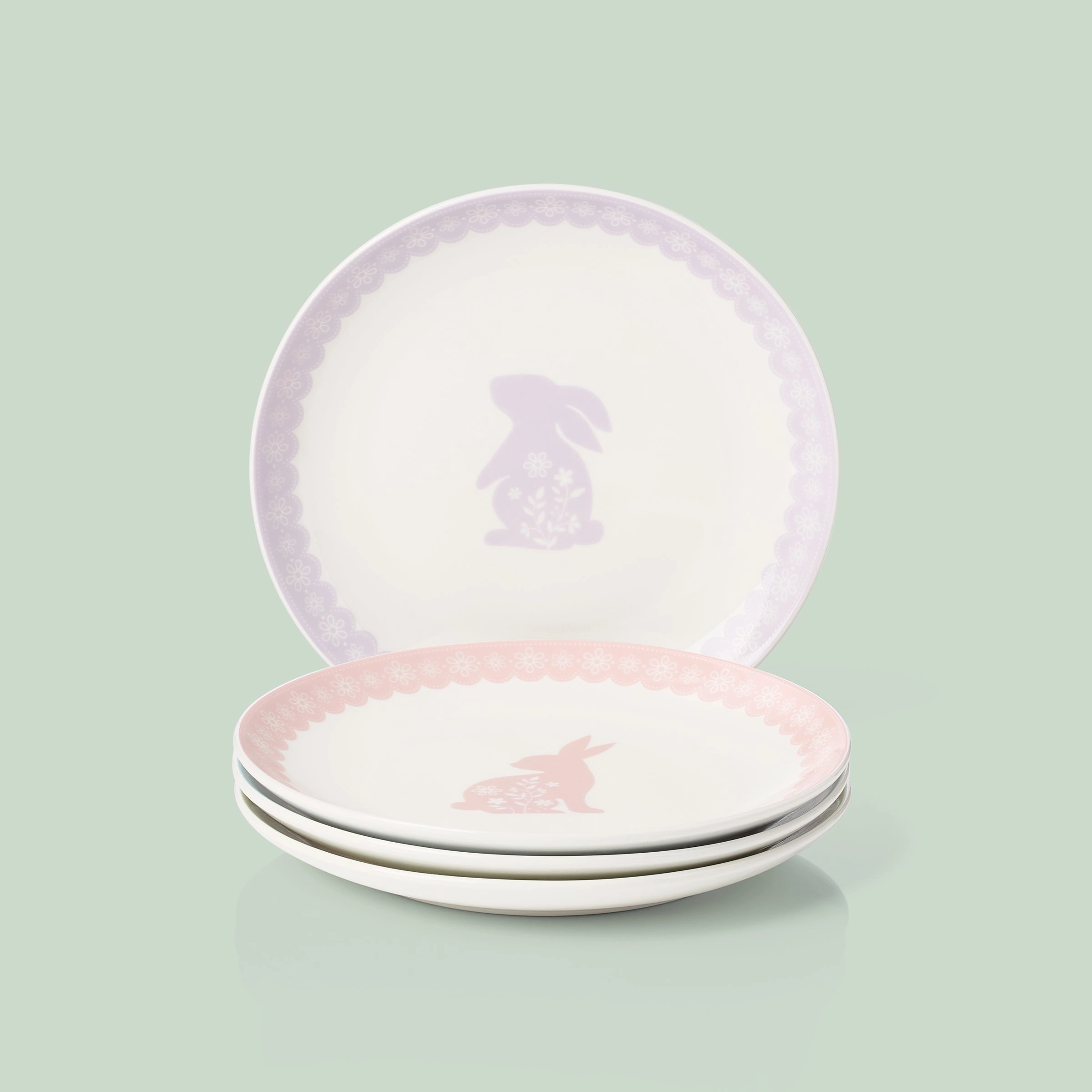 Bunny Hop Accent Plates - Set of 4