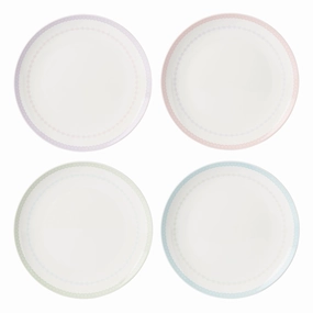 Bunny Hop Dinner Plates - Set of 4easter decorations ,easter centerpiece 