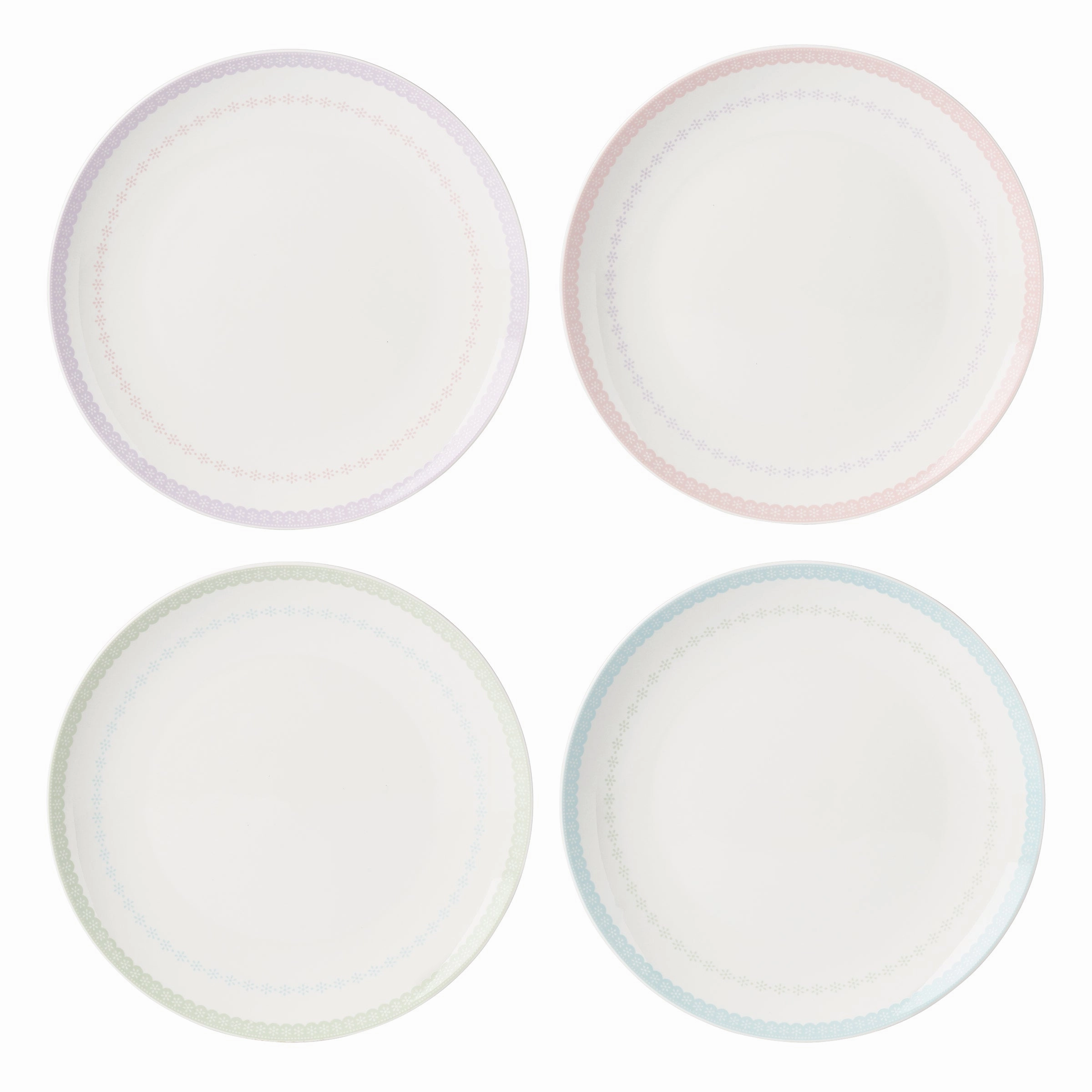 Bunny Hop Dinner Plates - Set of 4easter decorations ,easter centerpiece 