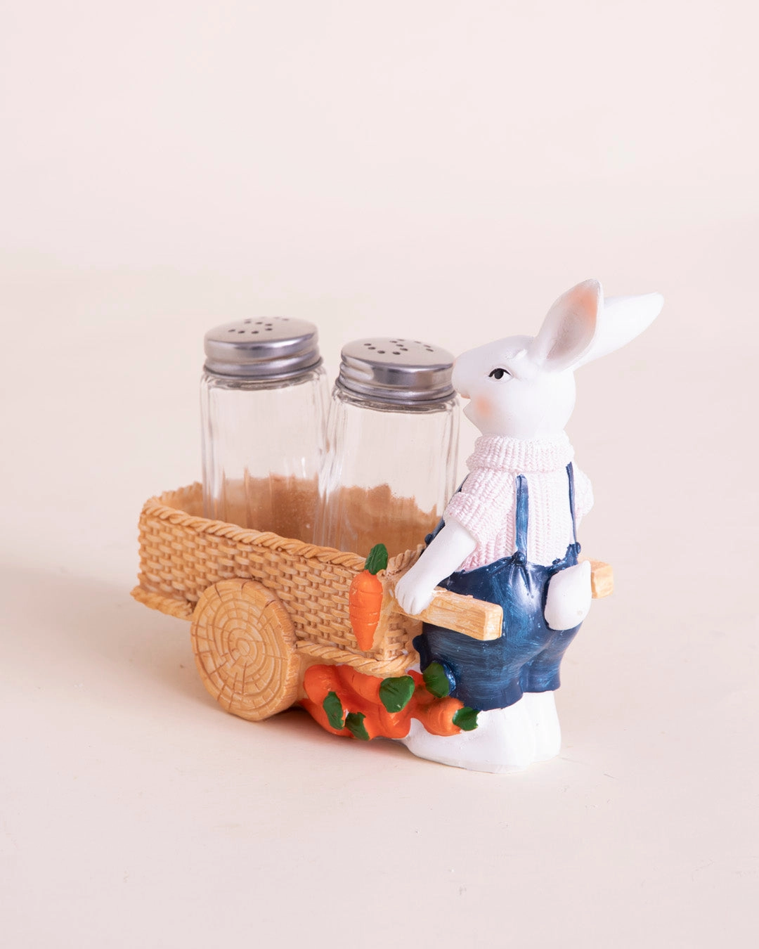 Bunnys Garden Salt & Pepper Shaker Set - Pink