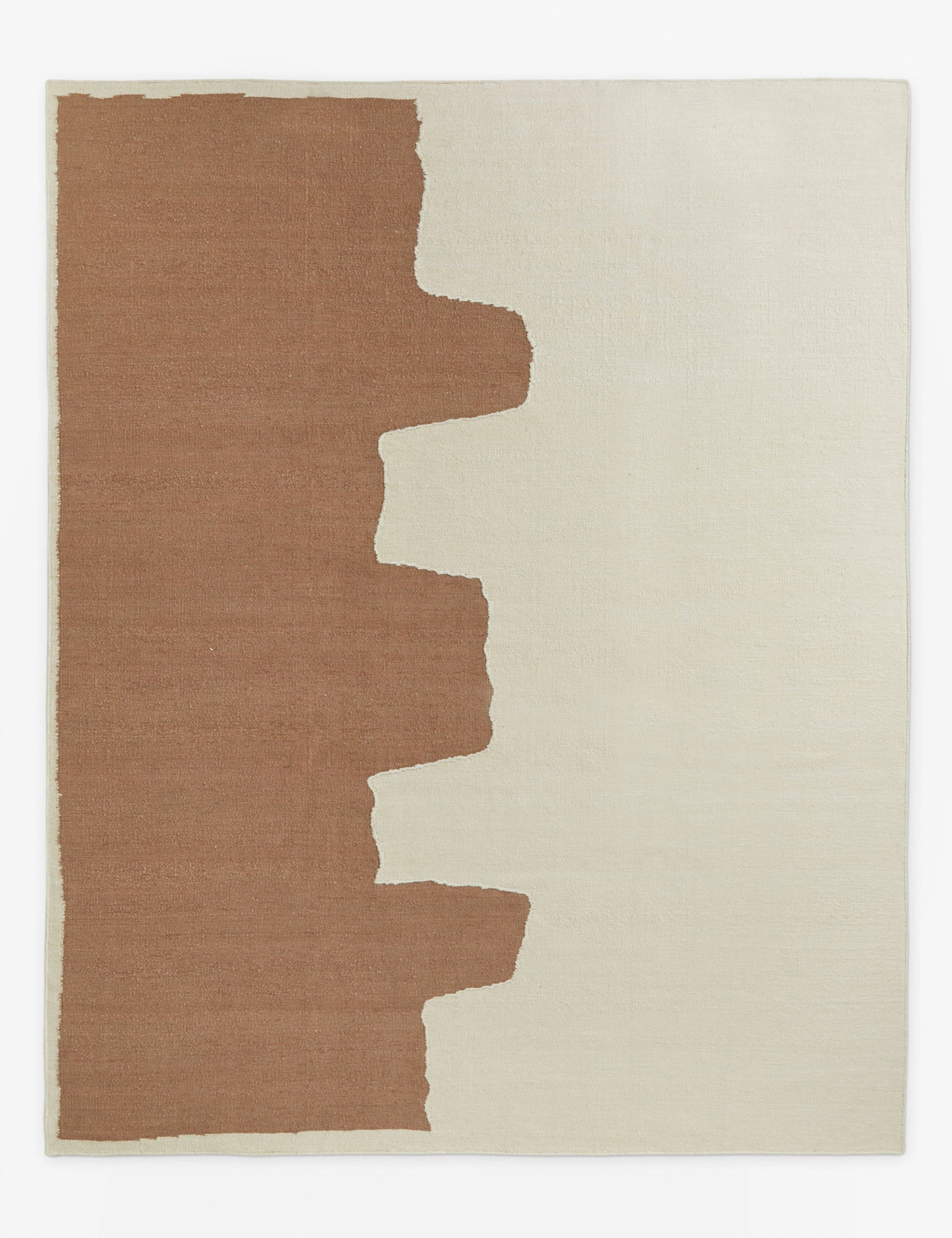 Butte Flatweave Linen Rug by lan Byrdmodern color block patchwork rug
