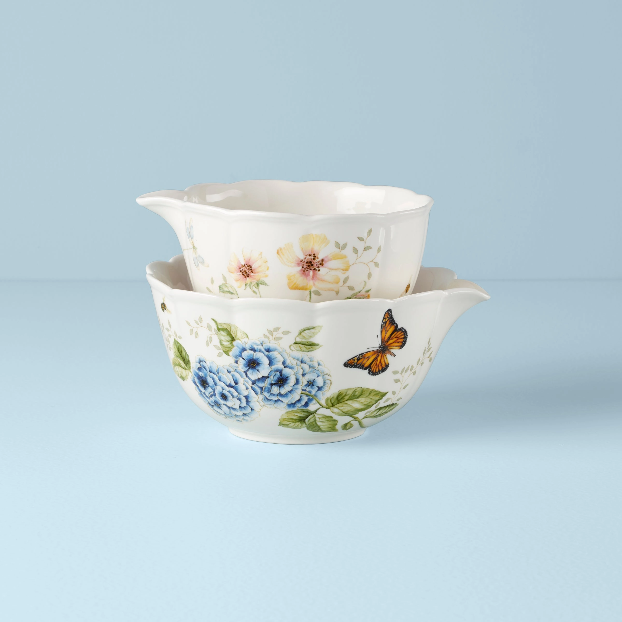 Butterfly Meadow 2-Piece Nesting Bowl Set
