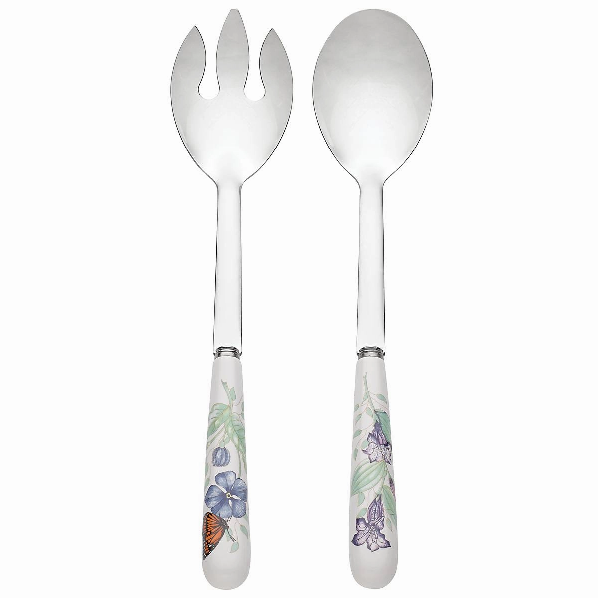 Butterfly Meadow 2-Piece Serving Seteco-friendly bamboo fiber tableware set 