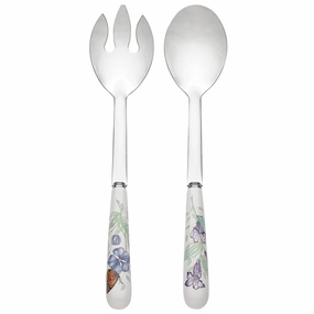 Butterfly Meadow 2-Piece Serving Seteco-friendly bamboo fiber tableware set 