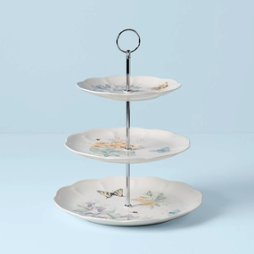 Butterfly Meadow 3-Tiered Servereaster decorations ,easter centerpiece 