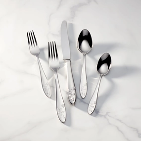 Butterfly Meadow 65 Piece Flatware Seteco-friendly bamboo fiber tableware set 