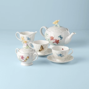Butterfly Meadow 7-Piece Tea Seteaster decorations ,easter centerpiece 