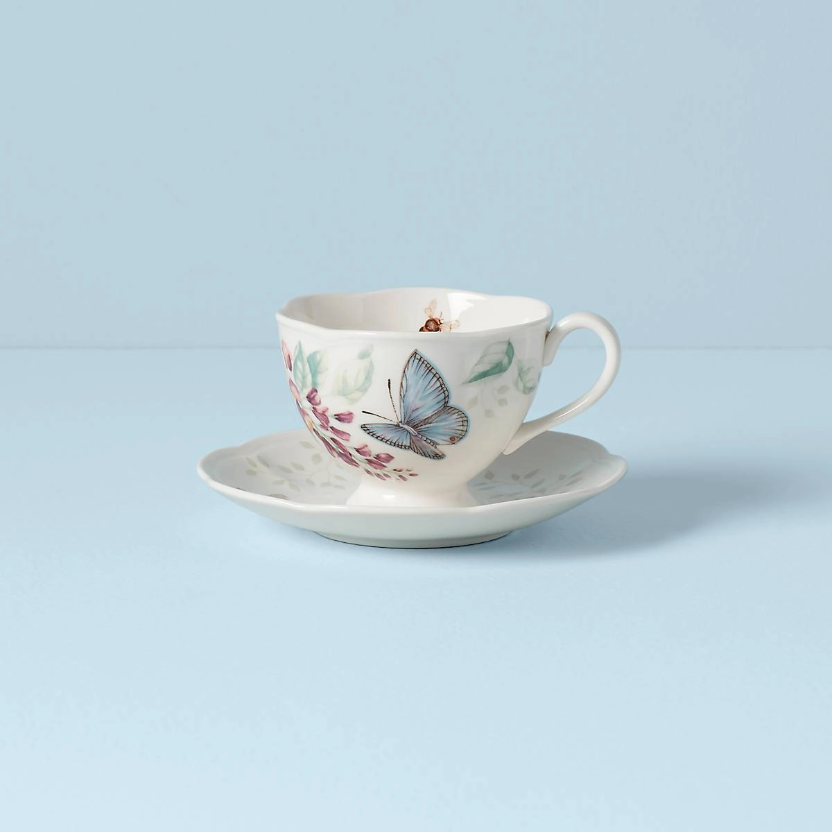 Butterfly Meadow Blue Cup & Saucermodern kitchen decor ,kitchen dinner set ,dinnerware 