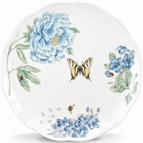 Butterfly Meadow Blue Dinner Platemodern kitchen decor ,kitchen dinner set ,dinnerware 