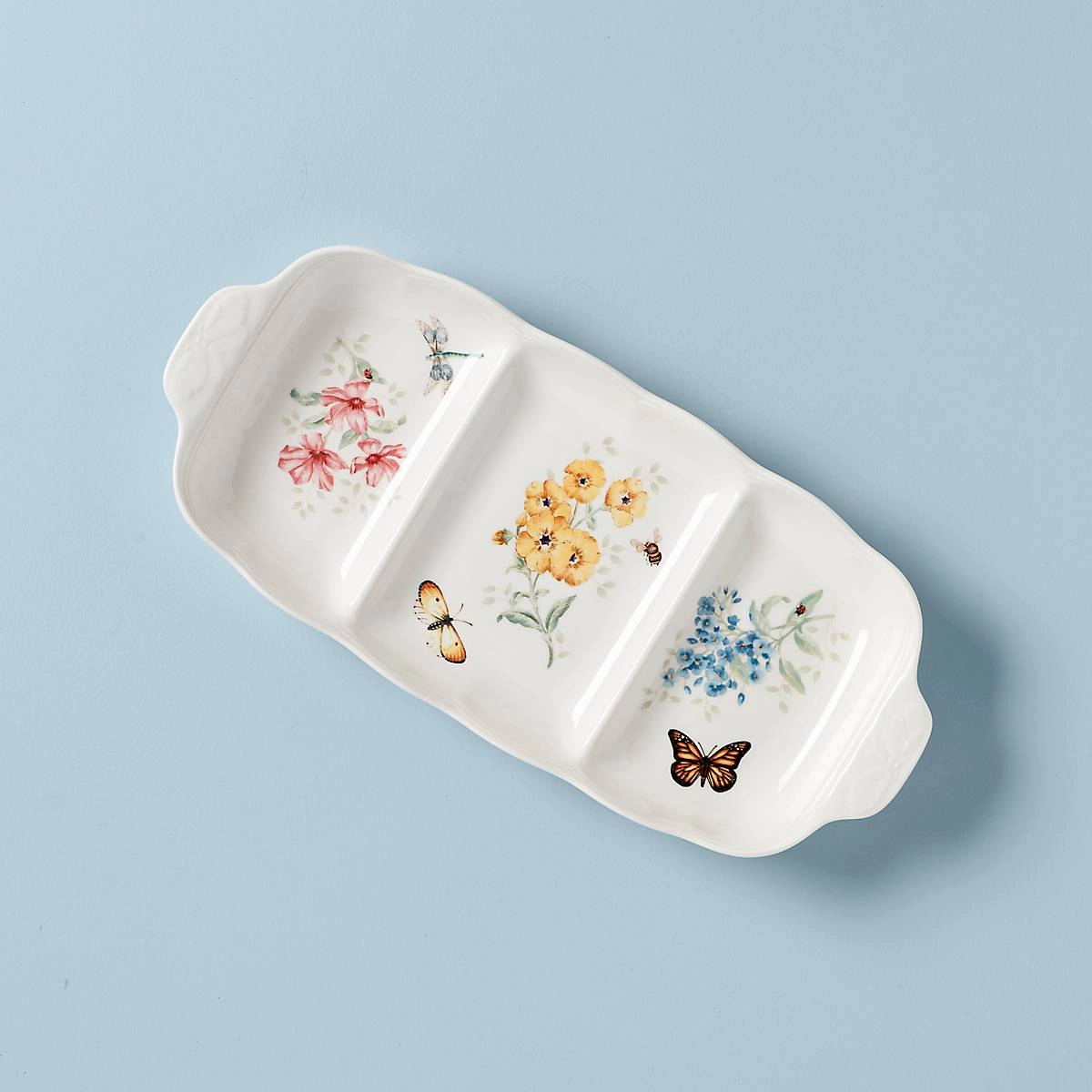 Butterfly Meadow Divided Serving Dishafternoon tea dessert tray