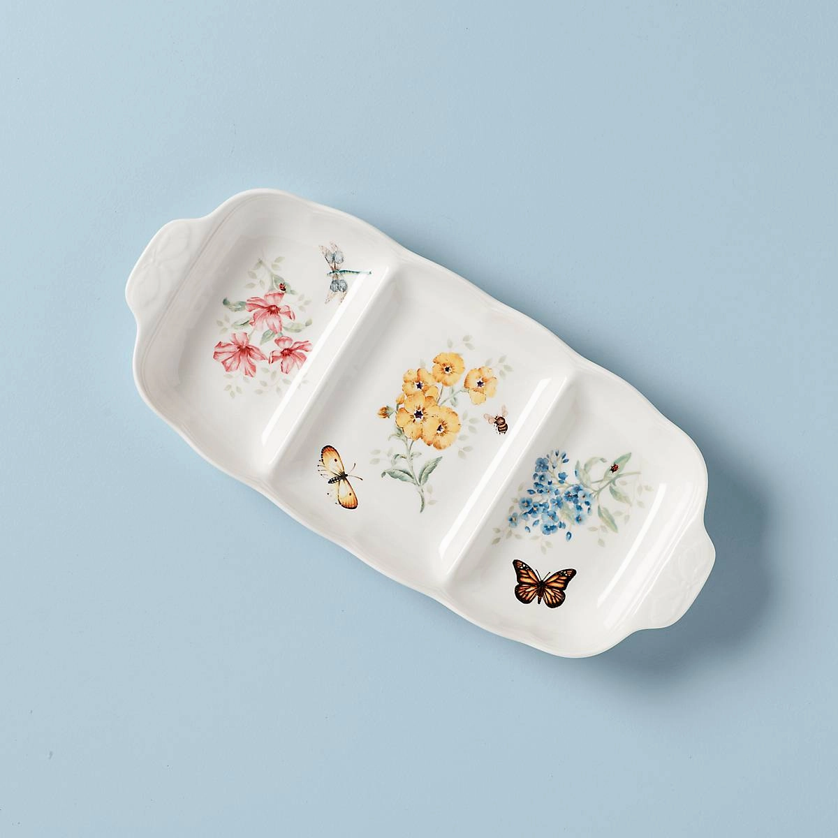 Butterfly Meadow Divided Serving Dishmodern kitchen decor ,kitchen dinner set ,dinnerware 