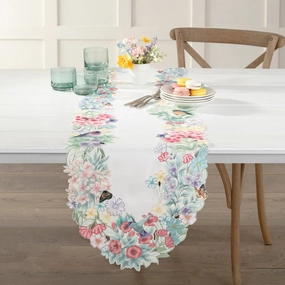 Butterfly Meadow Flutter Table Runnermodern kitchen decor ,kitchen dinner set ,dinnerware 