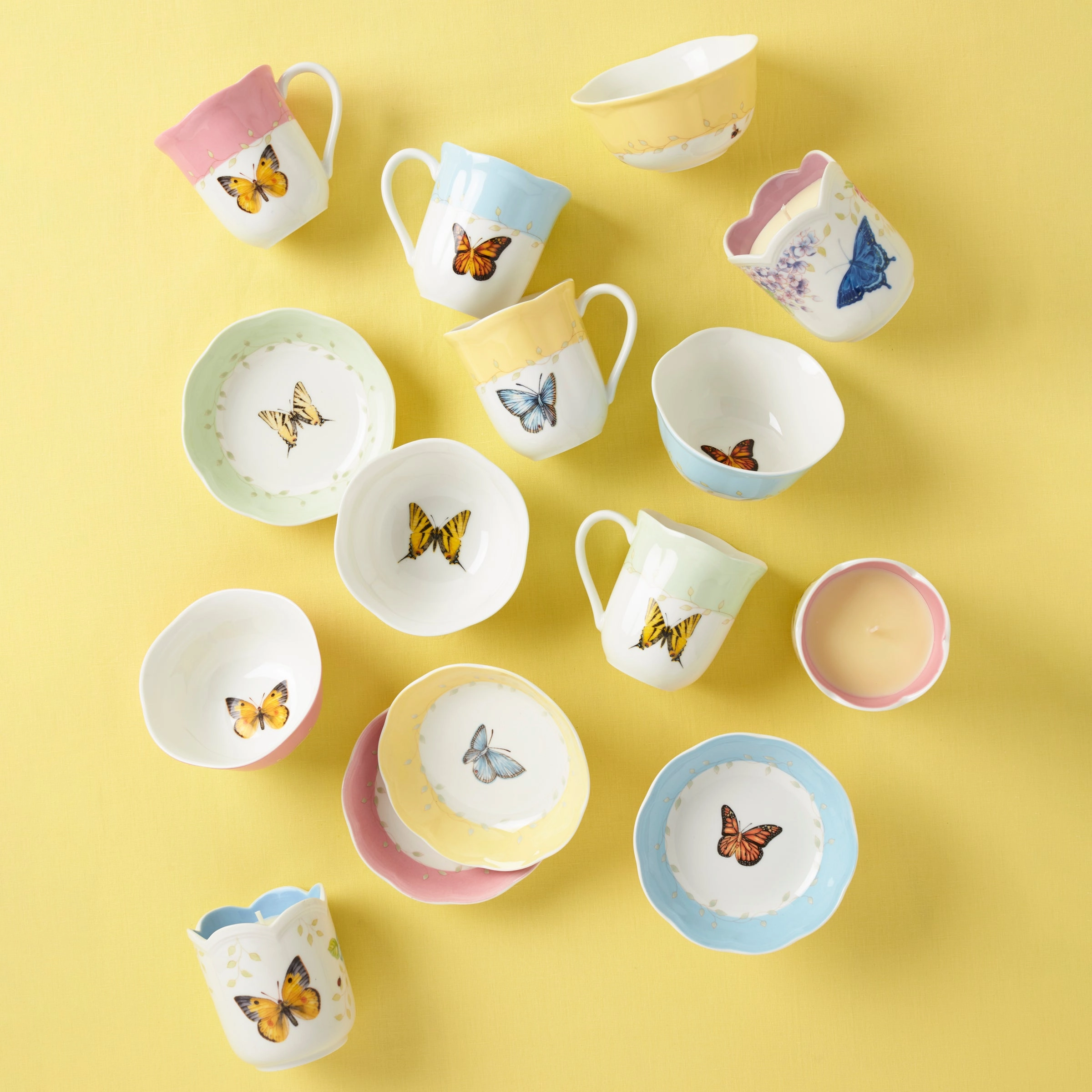 Butterfly Meadow Fruit Bowls - Set 4