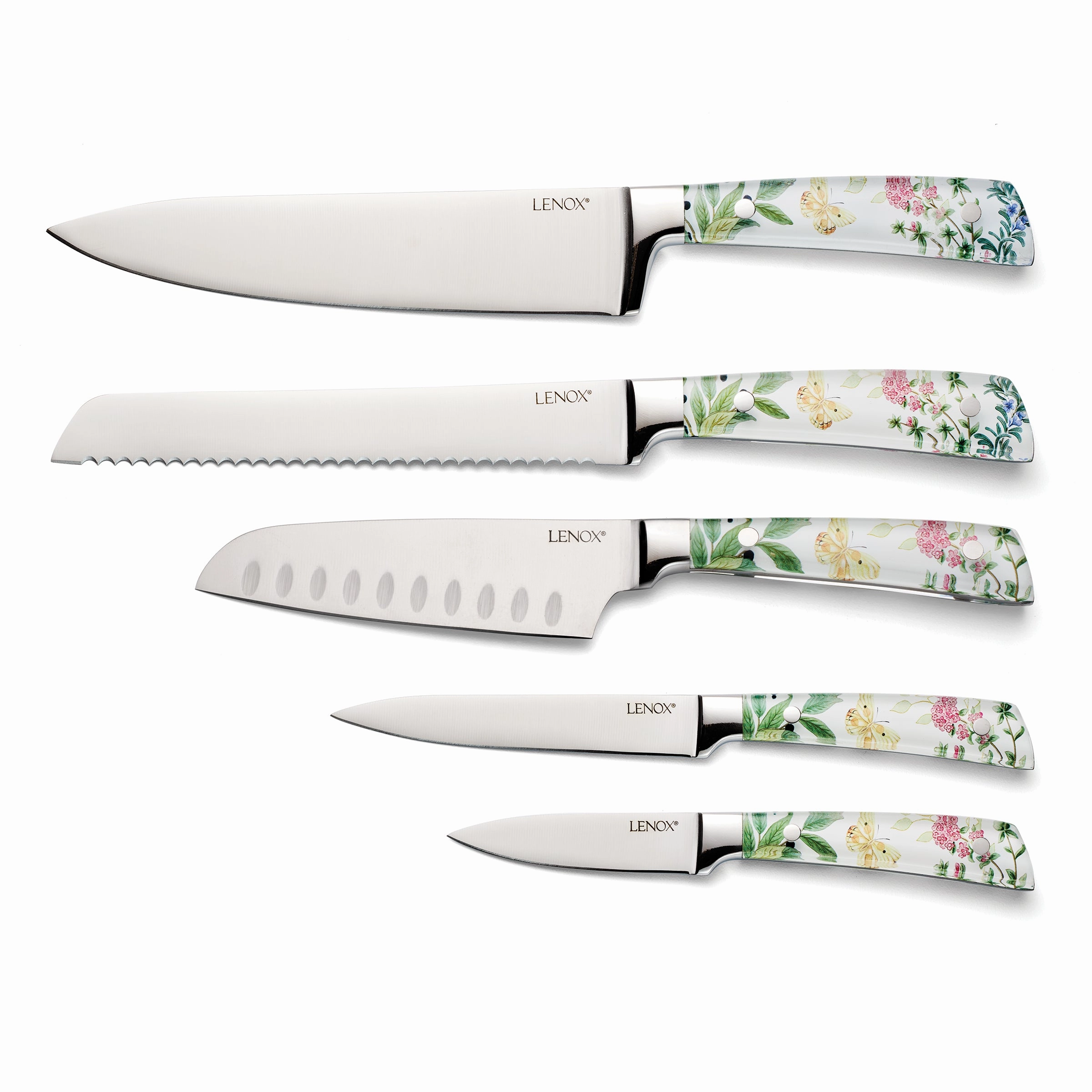 Butterfly Meadow Herbs 6 Piece Cutlery Block Set