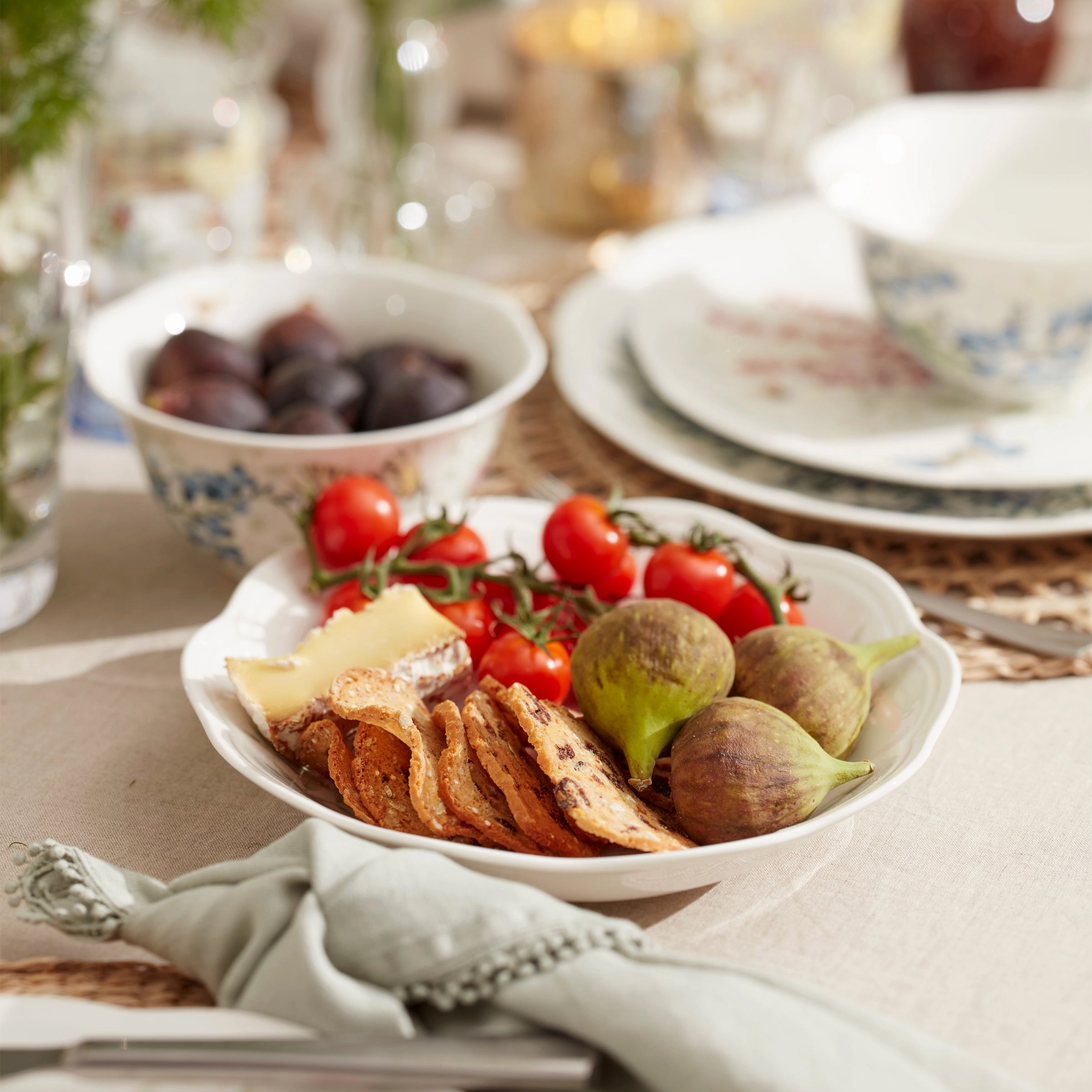 Butterfly Meadow Herbs Pasta Bowls - Set of 4