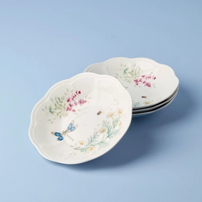 Butterfly Meadow Herbs Pasta Bowls - Set of 4modern kitchen decor ,kitchen dinner set ,dinnerware 