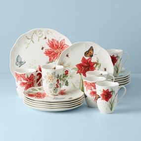 Butterfly Meadow Holiday 18-Piece Dinnerware Setmodern kitchen decor ,kitchen dinner set ,dinnerware 